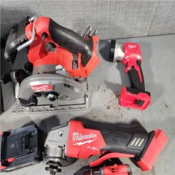 HOUSTON LOCATION - AS-IS Milwaukee 5 Tool Combo Kit W/ (2) Battery & Charger