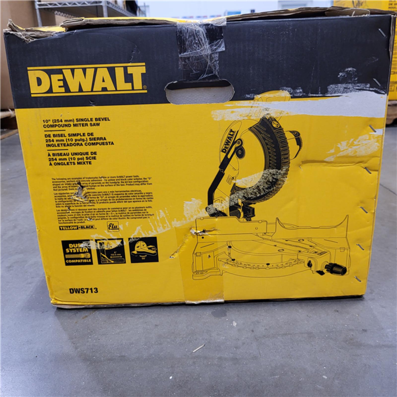 NEW!  DEWALT 15 Amp Corded 10 in. Compound Single Bevel Miter Saw