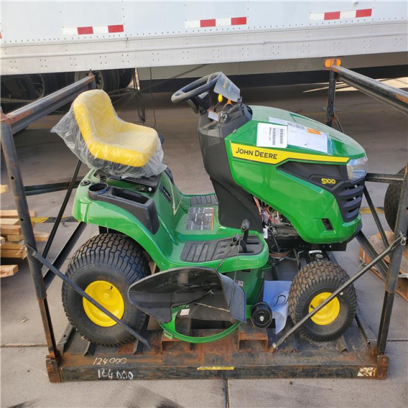 John Deere S100 42-in 17.5-HP Gas Riding Lawn Mower in the Gas Riding Lawn  Mowers department at