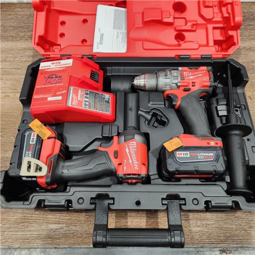 AS-IS M18 FUEL 18V Lithium-Ion Brushless Cordless Hammer Drill and Impact Driver Combo Kit (2-Tool) with 2 Batteries