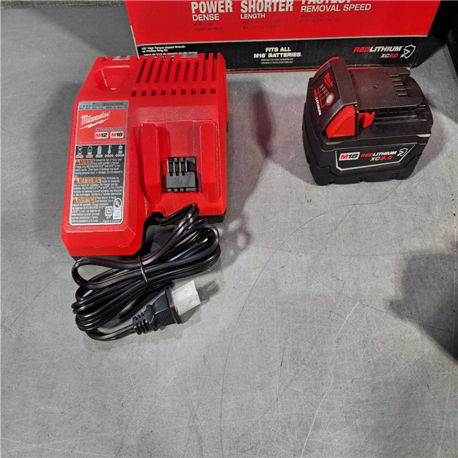 HOUSTON LOCATION - AS-IS Milwaukee M18 1/2 in. Cordless Brushless High Torque Impact Wrench Kit (Battery & Charger)