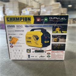 AS-IS - Champion Power Equipment 2500-Watt Ultralight Gasoline and Propane Powered Dual Fuel Inverter Generator with CO Shield and Quiet Technology