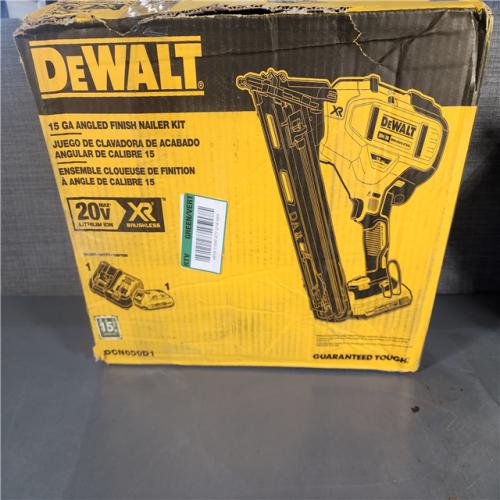 HOUSTON LOCATION - AS-IS DEWALT 20V MAX XR 15 Ga. Cordless 34 Deg Nailer 20 V