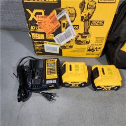 HOUSTON LOCATION - AS-IS DEWALT 20V MAX XR Hammer Drill and ATOMIC Impact Driver 2 Tool Cordless Combo Kit with (2) 4.0Ah Batteries, Charger, and Bag