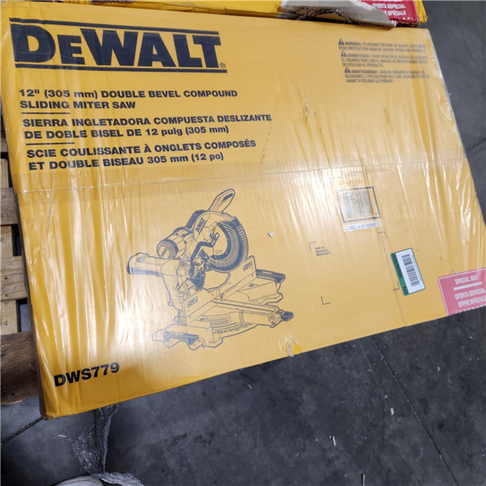 Dallas Location - NEW- DEWALT 12-in 15-Amp Dual Bevel Sliding Compound Corded Miter Saw