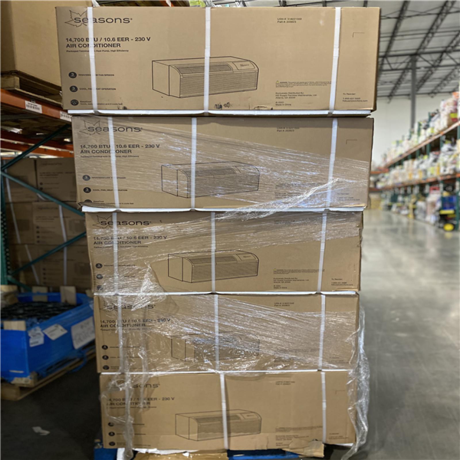 DALLAS LOCATION - Seasons® 15,000 Ptac, Heat Pump, 230 Volt, 20 Amp PALLET - (10 UNITS)