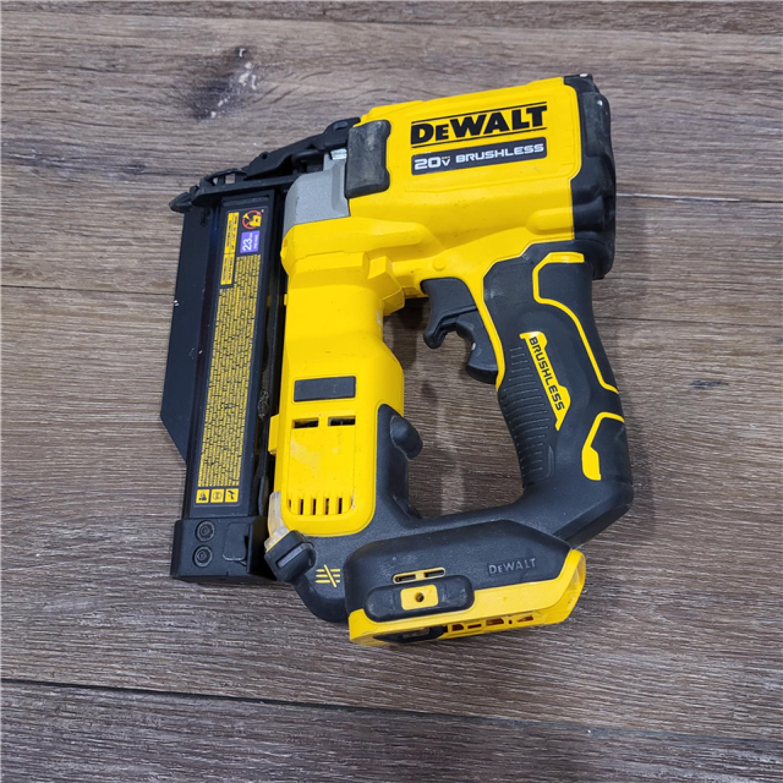 AS IS DeWalt 20V MAX 23 Ga. Cordless Compact Pin Nailer Tool Only 20 V