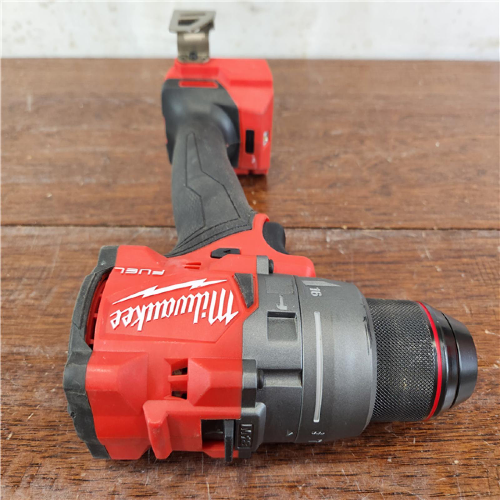 AS-IS Milwaukee M18 FUEL Brushless Cordless 1/2 in. Hammer Drill/Driver (Tool-Only)