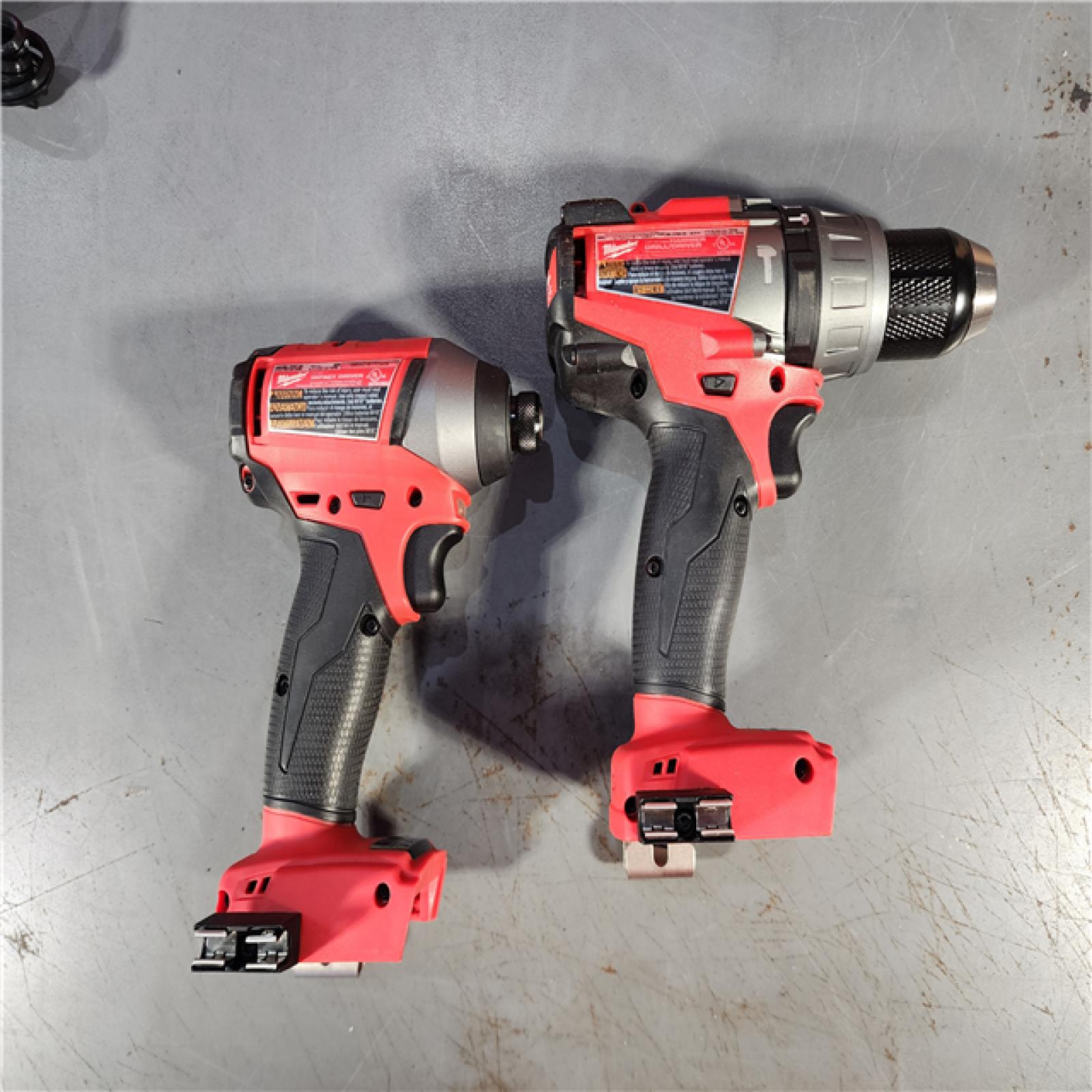 HOUSTON LOCATION - AS-IS (APPEARS LIKE NEW) Milwaukee M18 FUEL ONE-KEY 18-Volt Lithium-Ion Brushless Cordless Hammer Drill/Impact Driver Combo Kit w/(2) 5.0Ah Batteries, Case