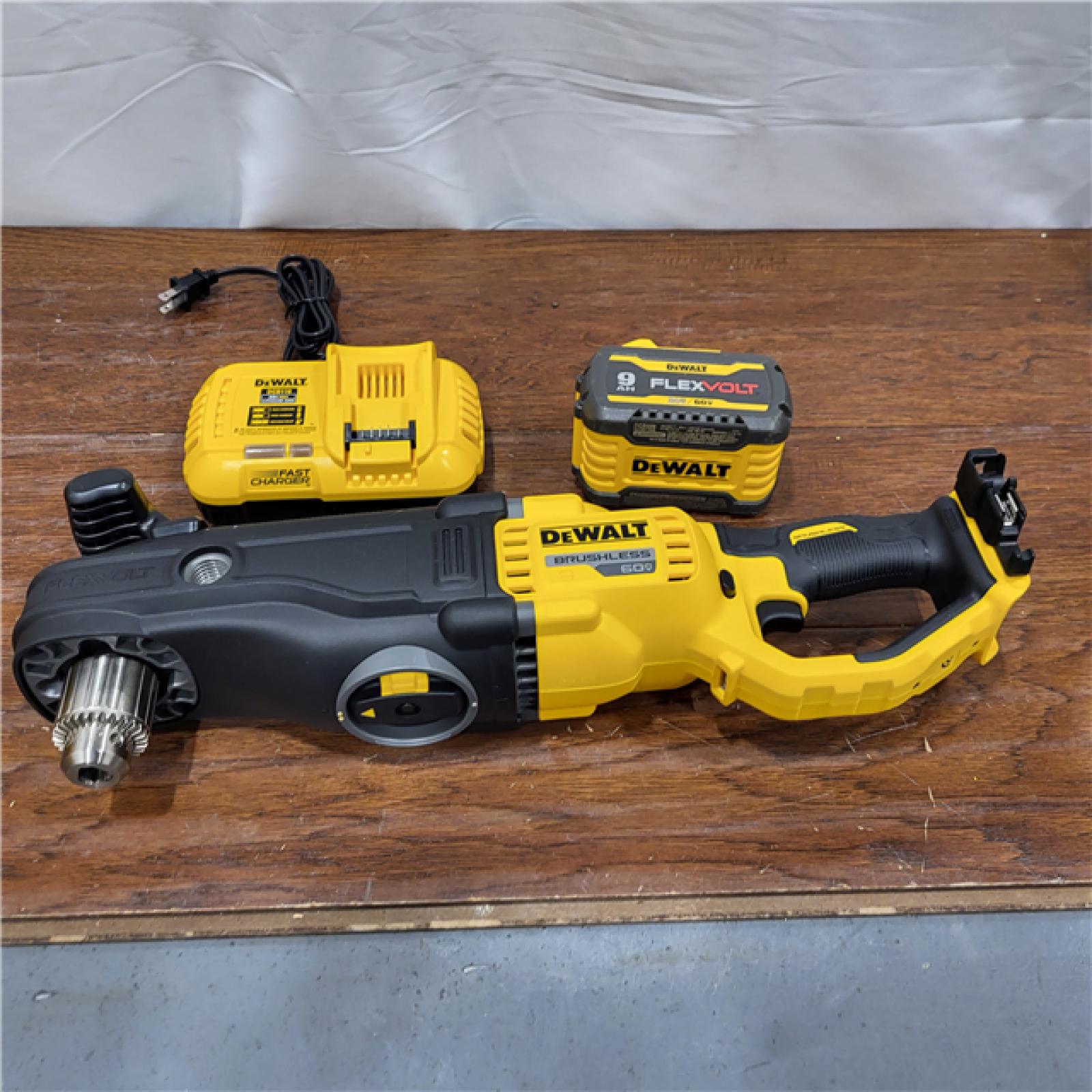 AS-IS DeWalt 60V 1/2  in-Line Handle Cordless Drill