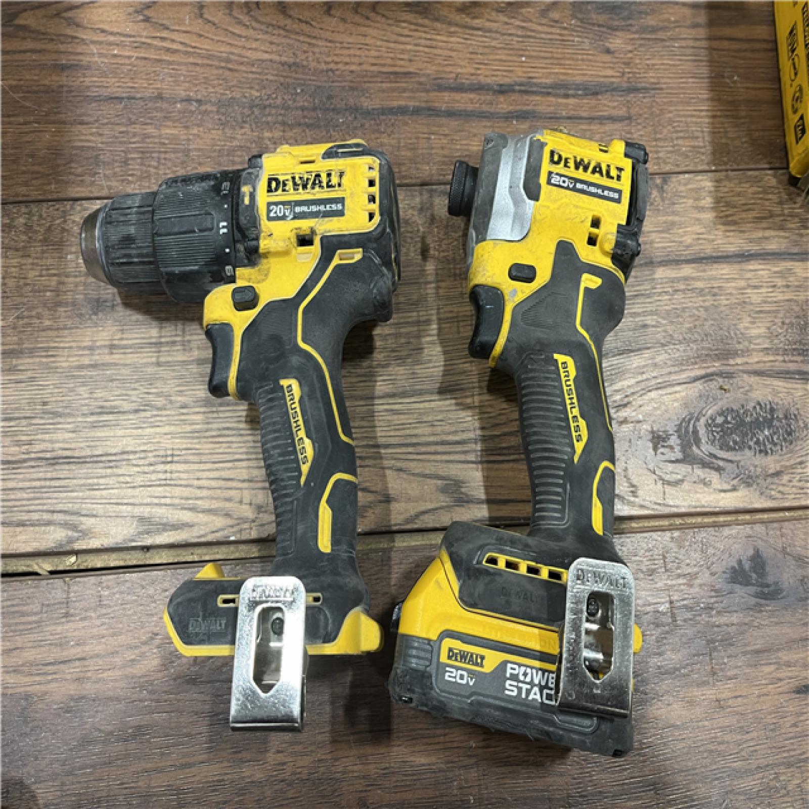 AS-IS DEWALT 20V MAX Lithium-Ion Brushless Cordless 2 Tool Combo Kit