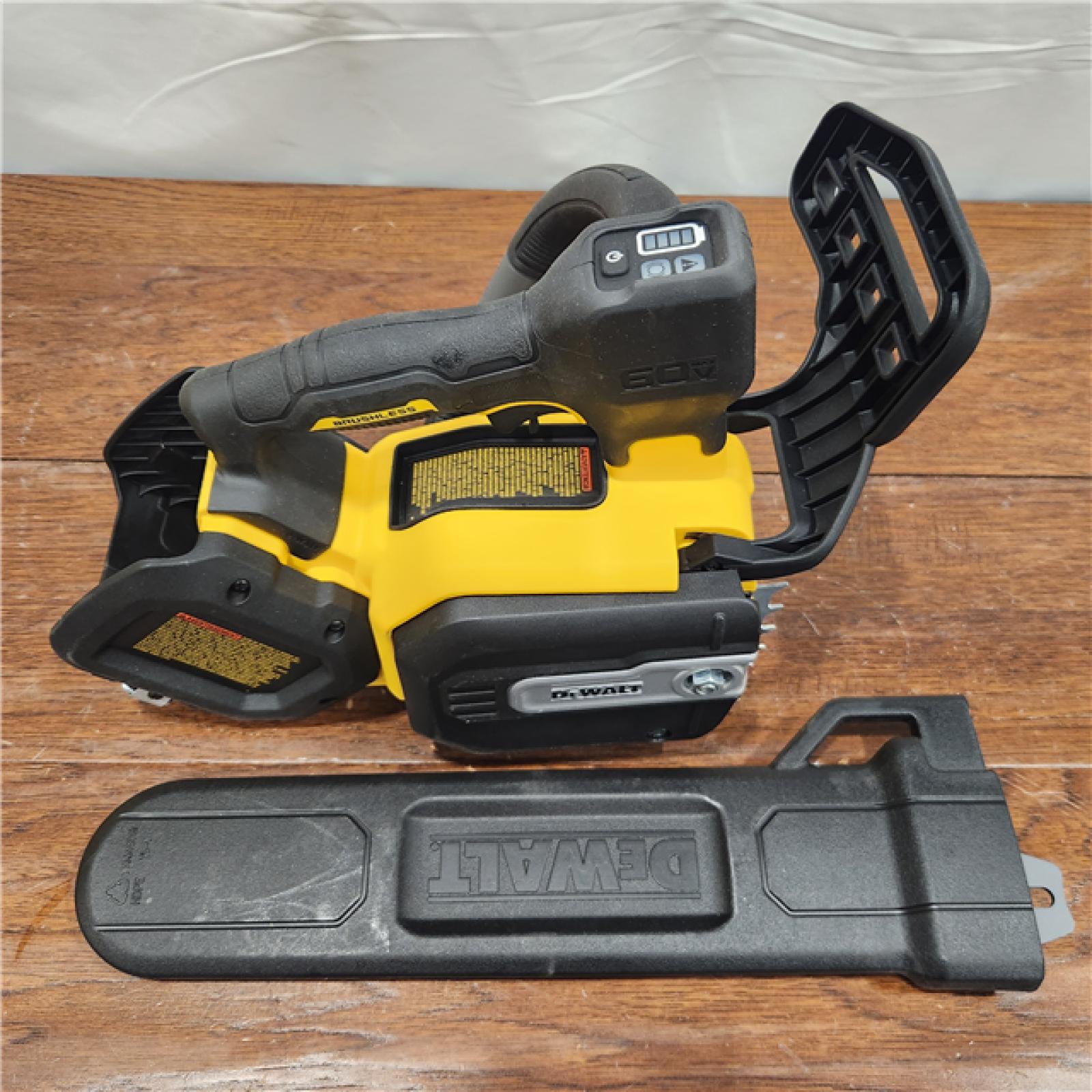 AS-IS FLEXVOLT 60V MAX 14 in. Cordless Battery Powered Top Handle Chainsaw Kit with (2) FLEXVOLT 3 Ah Batteries & Charger