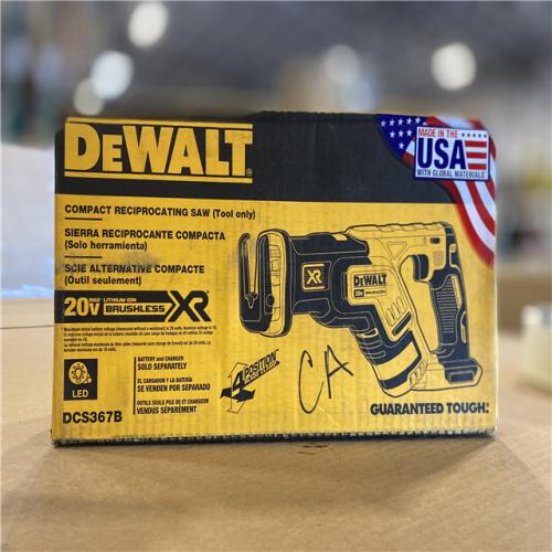 NEW! - DEWALT 20V MAX XR Cordless Brushless Compact Reciprocating Saw (Tool Only)