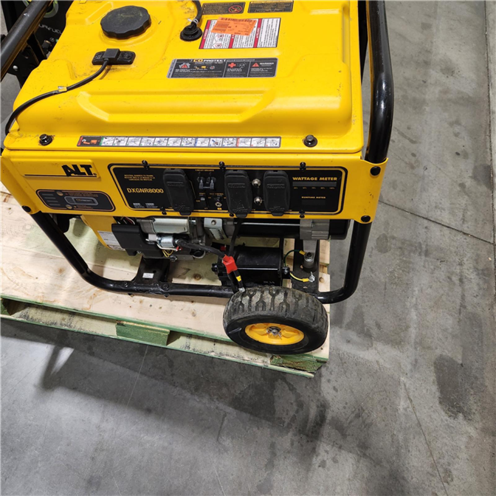 DALLAS LOCATION - AS-IS DEWALT 10000 / 8000-Watt Electric Start Gas Powered Portable Generator with Idle Control, GFCI Outlets and CO Protect-