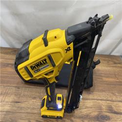 AS IS DEWALT 20V MAX XR 15 Ga. Cordless 34 Deg Nailer 20 V