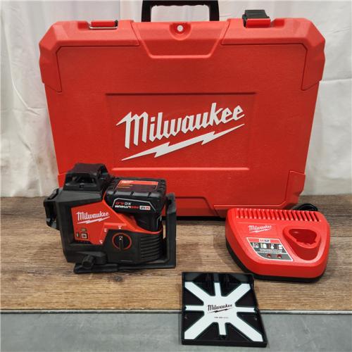 AS IS Milwaukee-3632-21 M12 Green Beam Laser 360Â° 3-Plane Kit