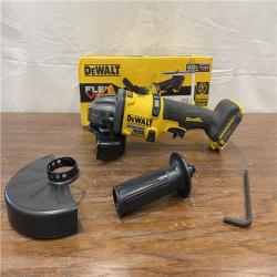 AS-IS FLEXVOLT 60V MAX Cordless Brushless 4.5 in. to 6 in. Small Angle Grinder with Kickback Brake (Tool Only)