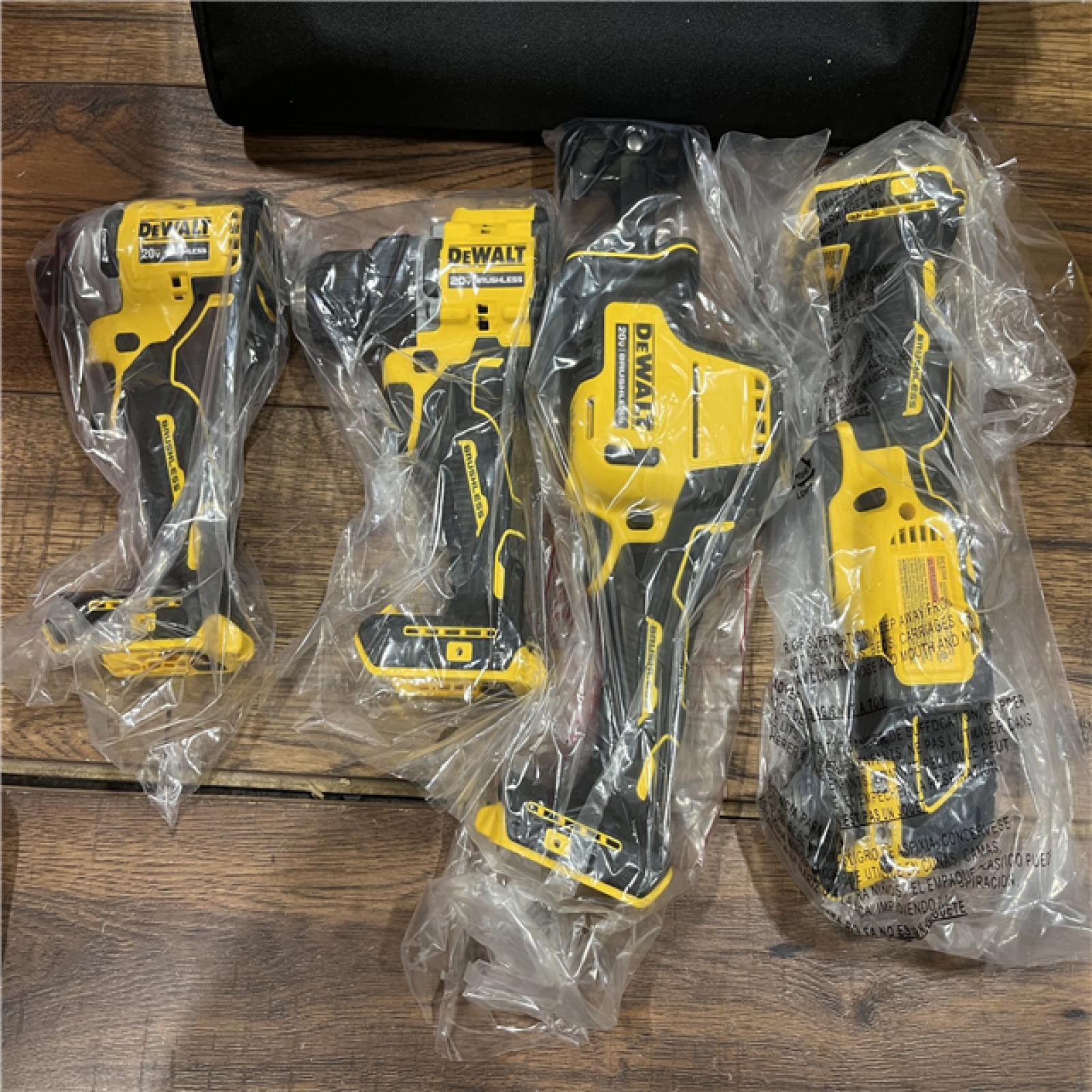 AS-IS DeWalt 20V MAX ATOMIC Cordless Brushless 4 Tool Combo Kit