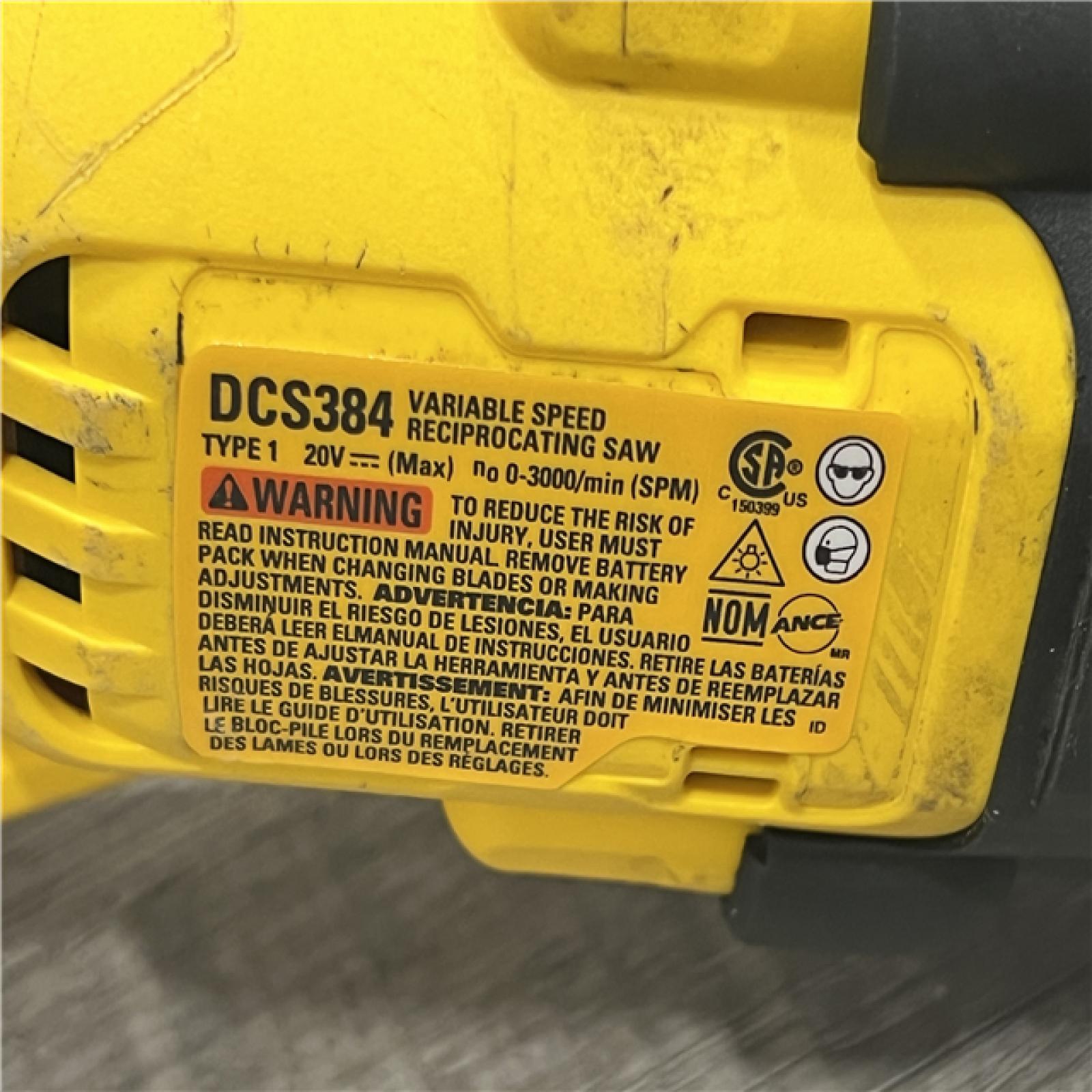 AS-IS DEWALT 20-Volt XR Cordless Reciprocating Saw (Tool Only)