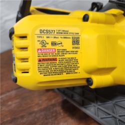 AS-IS DEWALT FLEXVOLT 60V MAX Cordless Brushless 7-1/4 in. Wormdrive Style Circular Saw (Tool Only)