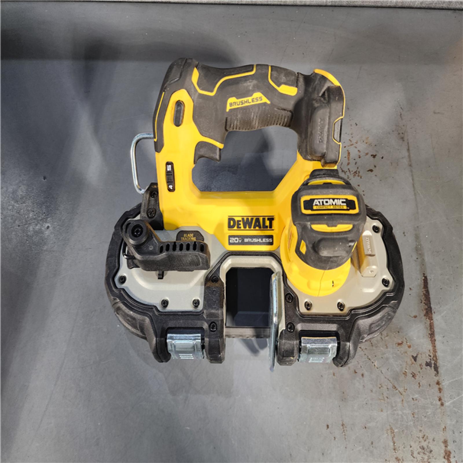 HOUSTON LOCATION - AS-IS Dewalt DCS377B 20V MAX ATOMIC Brushless Cordless 1-3/4  Compact Bandsaw (TOOL ONLY)