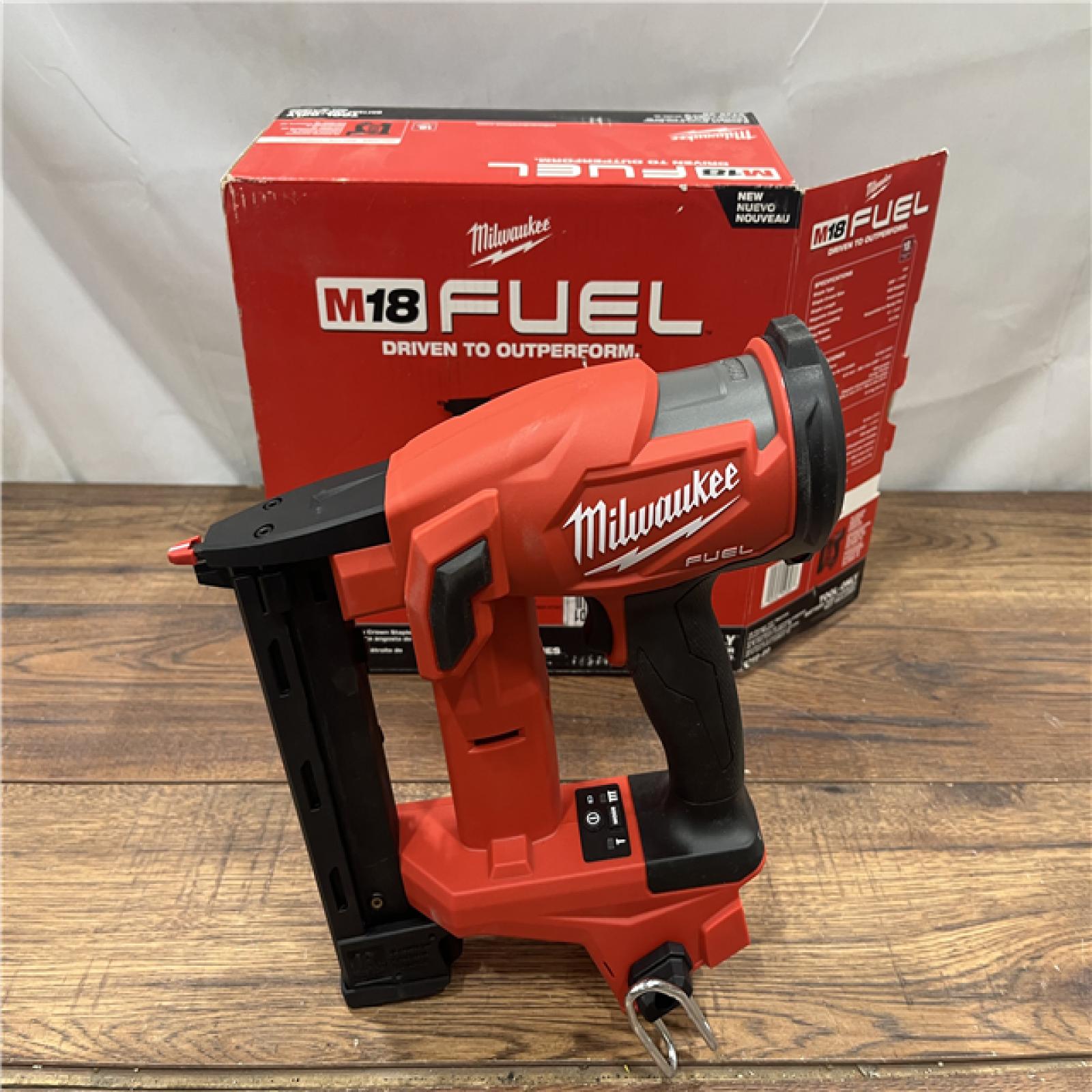 AS-IS M18 FUEL 18-Volt Lithium-Ion Brushless Cordless 18-Gauge 1/4 in. Narrow Crown Stapler (Tool-Only)