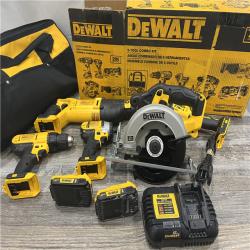 AS-IS DEWALT  20V MAX Lithium-Ion Brushless Cordless 5-Tool Combo Kit 4.0