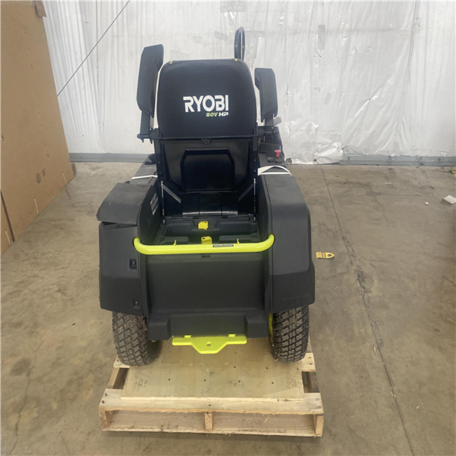 Houston Location AS IS - Ryobi 80v 30in, Cutting Width Riding Mower