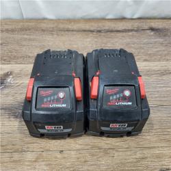 AS-IS Milwaukee M18 18-Volt Lithium-Ion HIGH OUTPUT XC 8.0Ah Battery (2 PACKS)