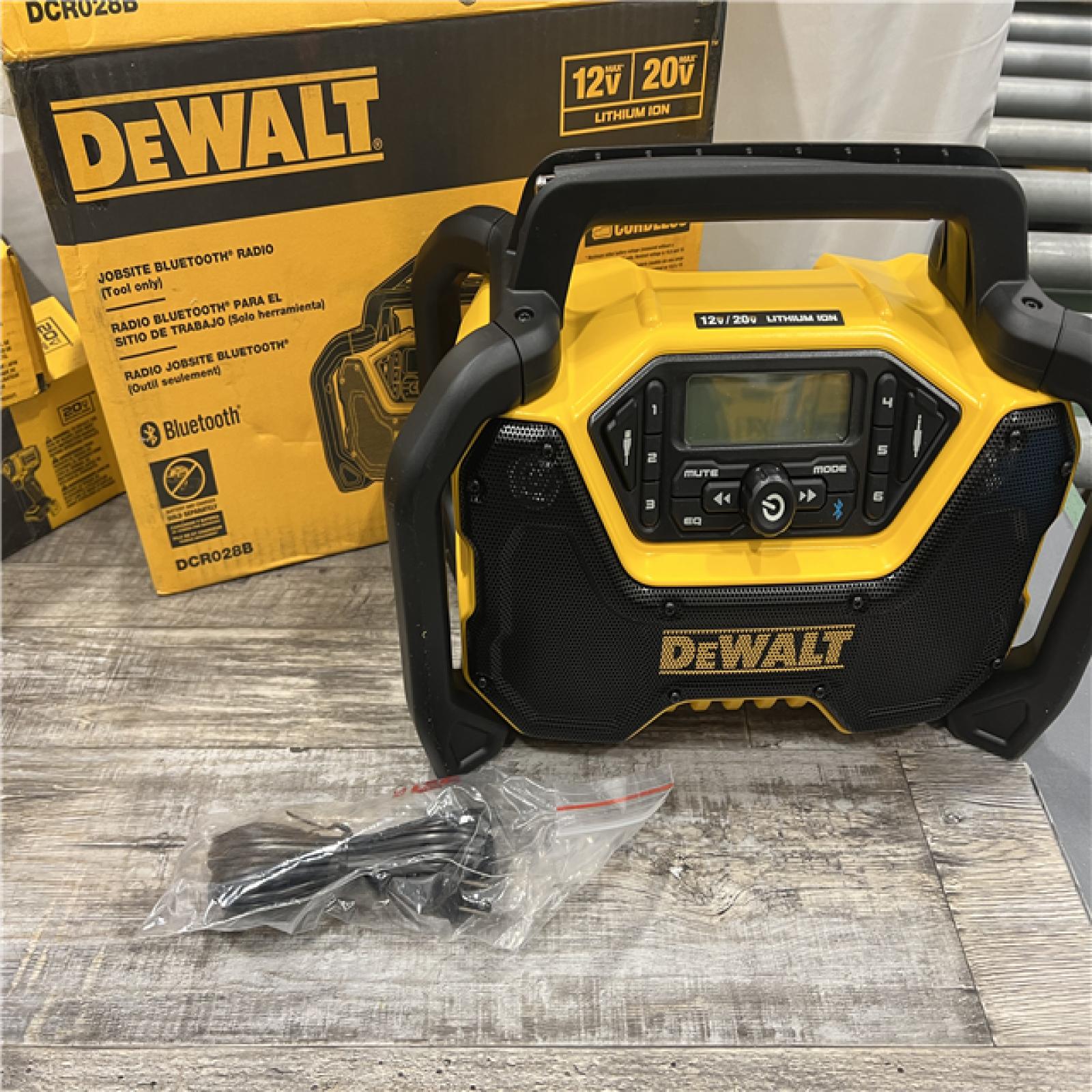 AS-IS DEWALT 20V MAX Compact Cordless Bluetooth Radio (Tool Only)