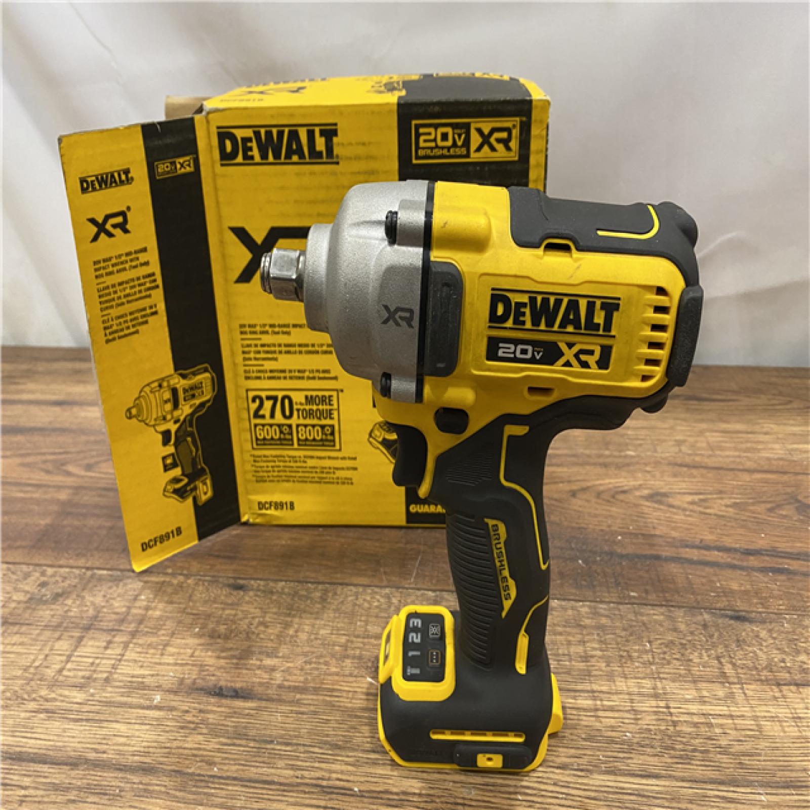 AS IS DEWALT 20-Volt MAX XR Cordless 1/2 in. Impact Wrench (Tool-Only) (DCF891B)