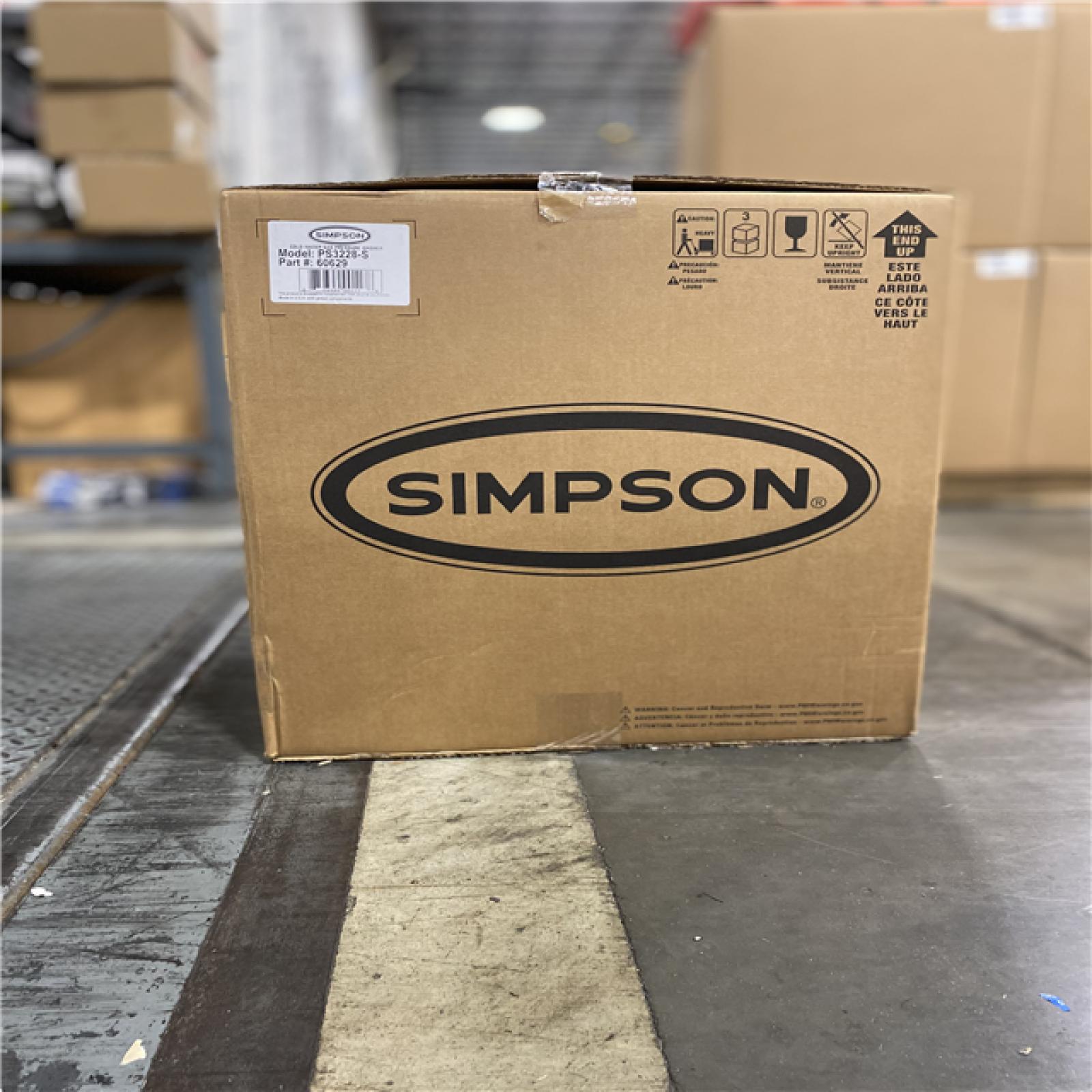 DALLAS LOCATION - NEW! SIMPSON 2.3-GPM PowerShot (49 State) 3400 PSI 2.3-GPM Cold Water Gas Pressure Washer with 5 Spray Tips