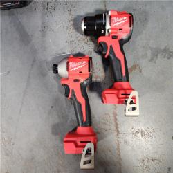 HOUSTON LOCATION - AS-IS M18 18V Lithium-Ion Brushless Cordless Compact Drill/Impact Combo Kit (2-Tool) W/(2) 2.0 Ah Batteries, Charger & Bag