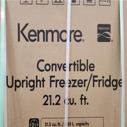 Phoenix Location Sealed KENMORE 32.76 in. 21 cu.ft. Convertible freezer, Partial Automatic Defrost Upright Freezer in white Garage Ready