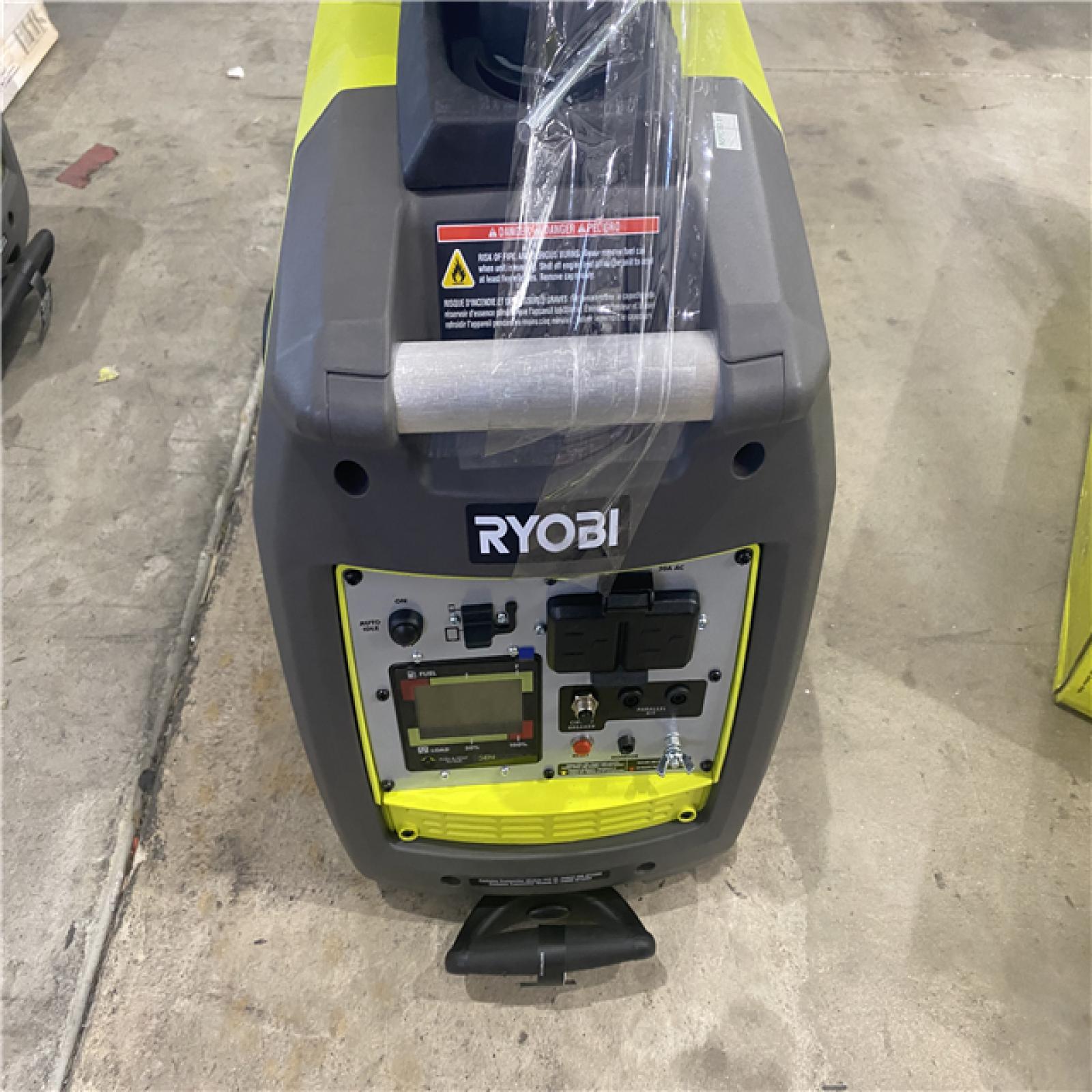 Houston location AS-IS RYOBI 2,300-Watt Recoil Start Bluetooth Super Quiet Gasoline Powered Digital Inverter Generator with CO Shutdown Sensor