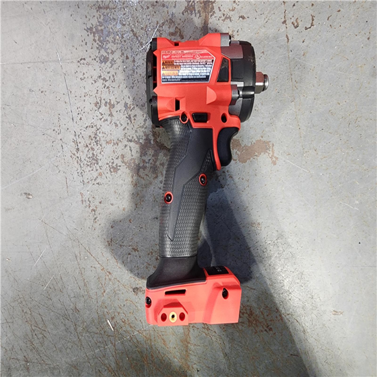 HOUSTON LOCATION - AS-IS (APPEARS LIKE NEW) MILWAUKEE 2855-22R 0.5 in. 18V Brushless Compact Impact Wrench with Friction Ring Kit, Red & Black