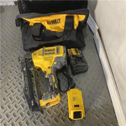 Houston location AS-IS DeWalt DCN660D1 20V 16 Gauge Cordless Angled Finish Nailer Kit W/ 2Ah Battery