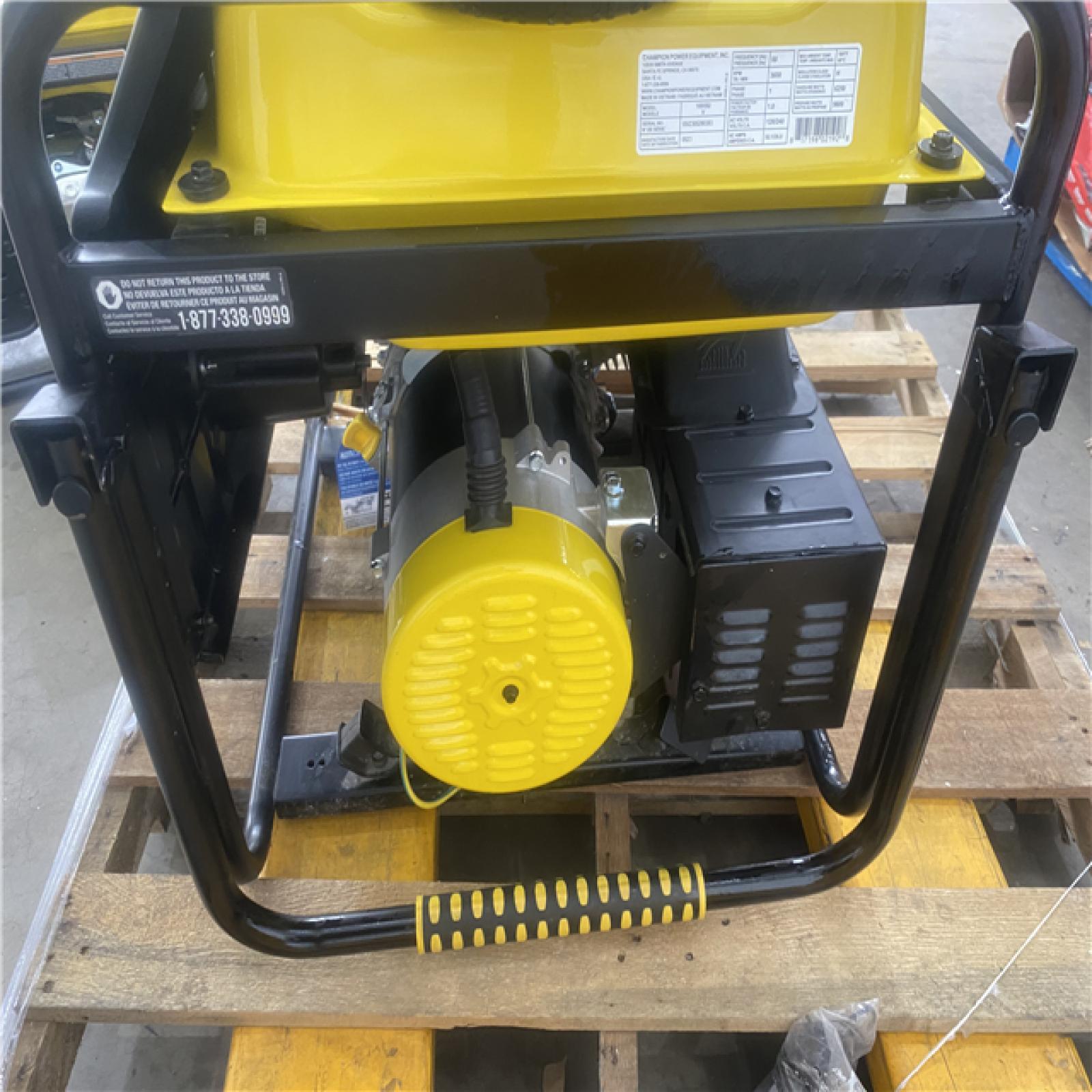 Houston Location - AS-IS Champion Global Power Equipment 7850 Starting Watt 6250 Running Watt and 5,300 Starting Watt 4,250 Running Watt Generator