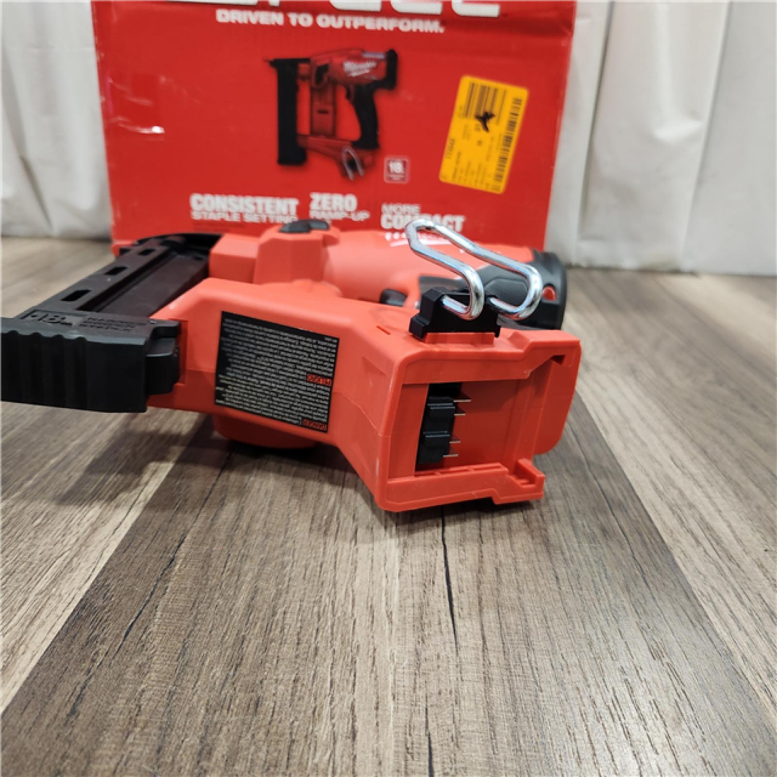 AS IS M18 FUEL 18-Volt Lithium-Ion Brushless Cordless 18-Gauge 1/4 in. Narrow Crown Stapler (Tool-Only)