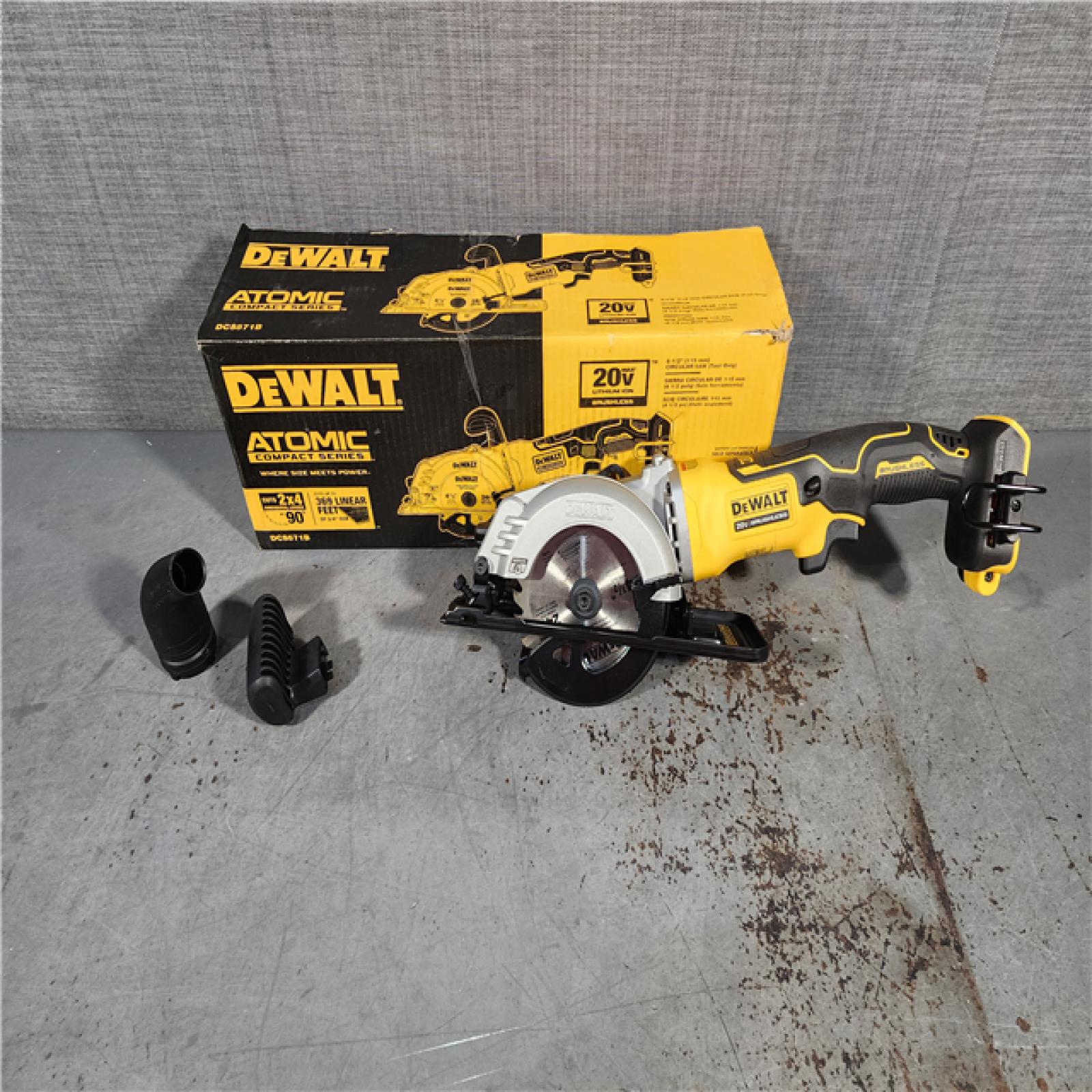 HOUSTON LOCATION - AS-IS DEWALT ATOMIC 20V MAX Cordless Brushless 4-1/2 in. Circular Saw (Tool Only)