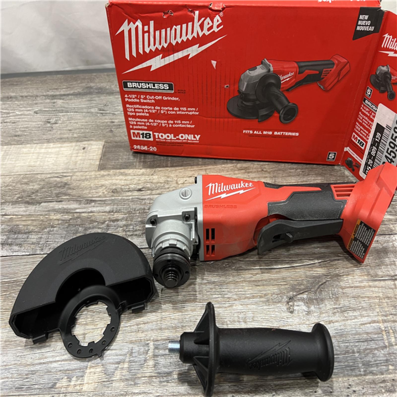 AS-IS Milwaukee 2686-20 18V Cordless 4.5 /5  Grinder W/ Paddle Switch (Tool Only)