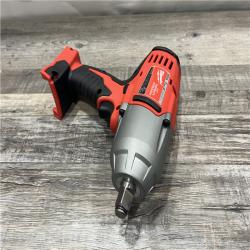 AS-IS MILWAUKEE M18 18-Volt Lithium-Ion Cordless 1/2 in. Impact Wrench W/ Friction Ring W/ (1) 5.0Ah Battery and Charger