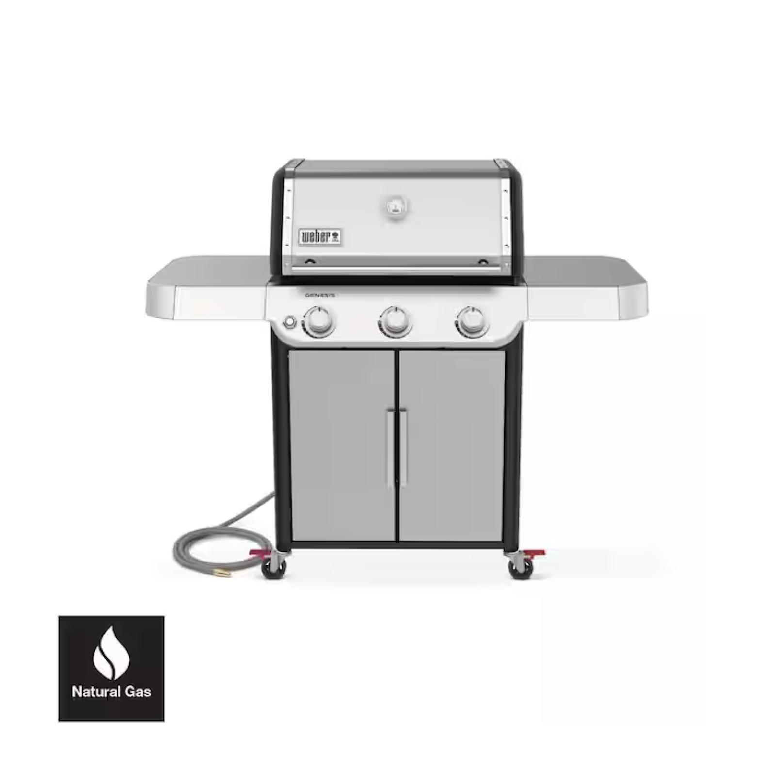 DALLAS LOCATION - Weber Genesis S-315 3-Burner Natural Gas Grill in Stainless Steel