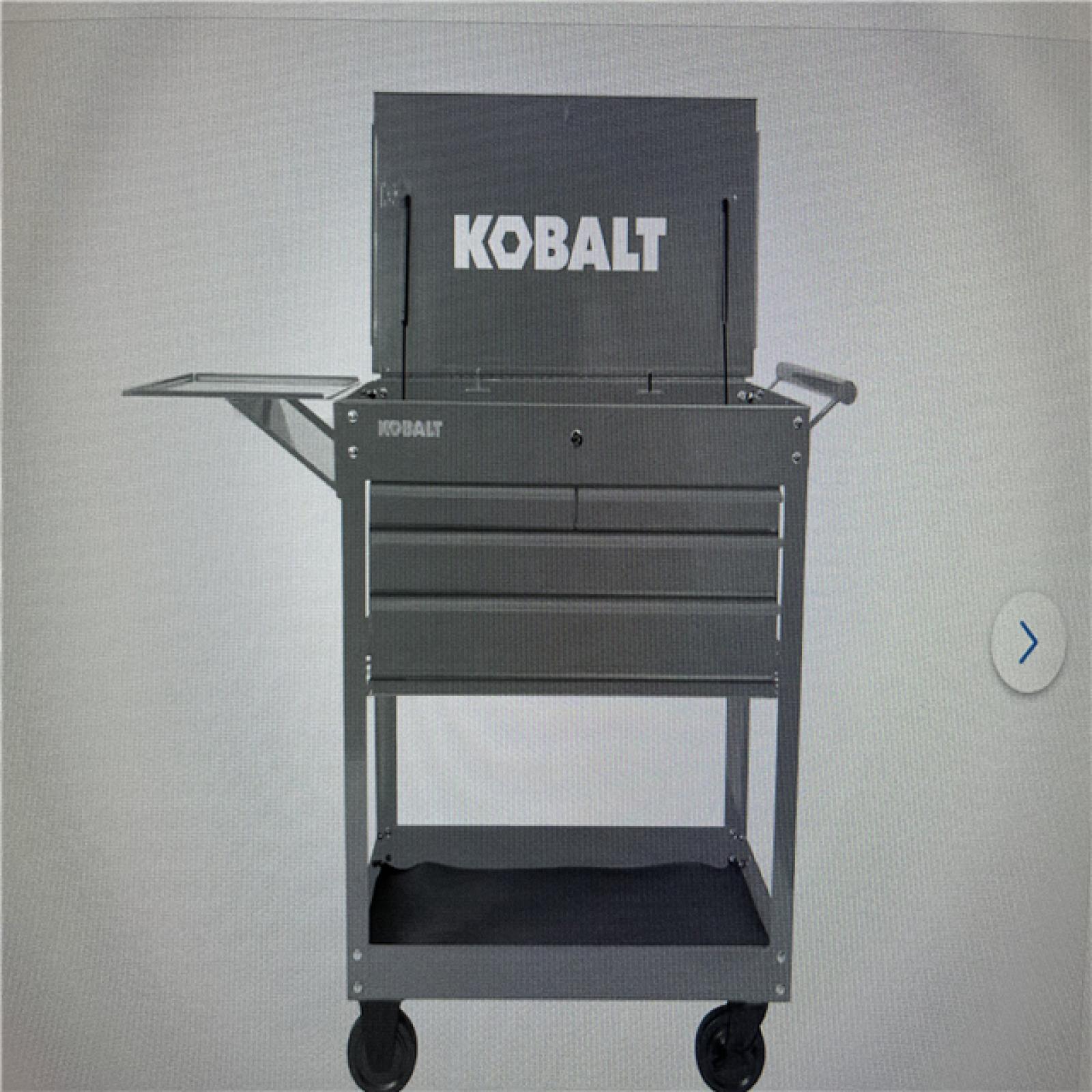 DALLAS LOCATION - Kobalt 35-in W x 37.5-in H 4-Drawer Steel Rolling Tool Cabinet (Gray) Pallet 8 units