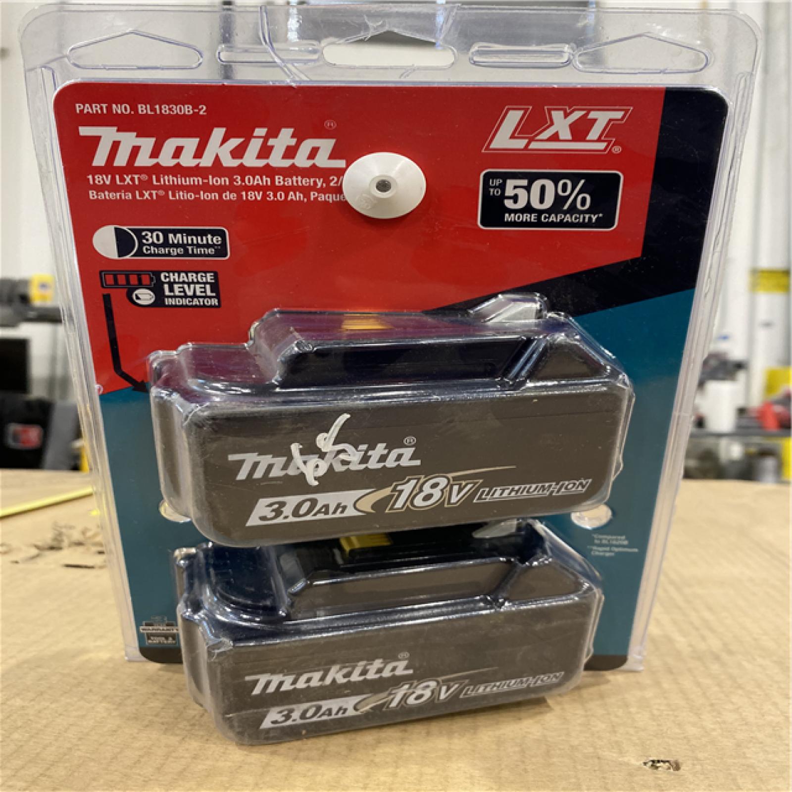 NEW! - Makita 18V LXT Lithium-Ion High Capacity Battery Pack 3.0Ah with Fuel Gauge (2-Pack)