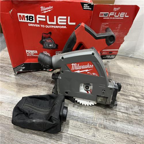 AS-IS Milwaukee M18 FUEL 18V Lithium-Ion Cordless Brushless 6-1/2 in. Plunge Cut Track Saw (Tool-Only)