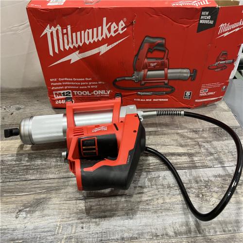 AS-IS MILWAUKEE M12 Cordless LITHIUM-ION Grease Gun