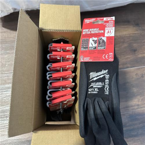 California NEW Milwaukee Cut Level 1, Size 10/XL Gloves (8 Pieces)