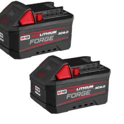 NEW! - Milwaukee M18 18V 6.0 Ah Lithium-Ion REDLITHIUM FORGE Battery (2-Pack)