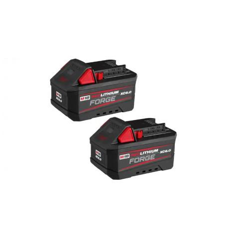 NEW! - Milwaukee M18 18V 6.0 Ah Lithium-Ion REDLITHIUM FORGE Battery (2-Pack)